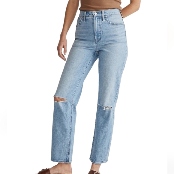 Madewell The Perfect Vintage Straight Leg Jeans in Westanna Wash sz 26 USA Made - Picture 2 of 7